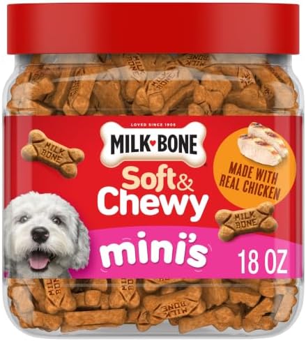 Milk-Bone Soft & Chewy Mini's Dog Training Treats, 18 oz Canister by Milk-BoneDogTreats