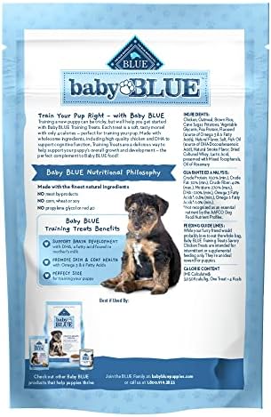 Blue Buffalo Baby Blue Training Treats Natural Puppy Soft Dog Treats, Savory Chicken 4-oz Bag (Pack of 6) - Image 2