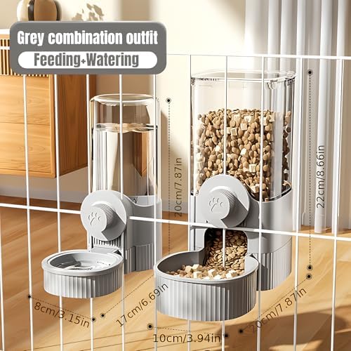 GPY Automatic Hanging Gravity Pet Feeder and Water Dispenser Set - Image 3
