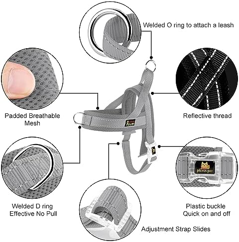 Plutus Pet No Pull Dog Harness with Front Clip, Breathable Mesh Padded - Image 2