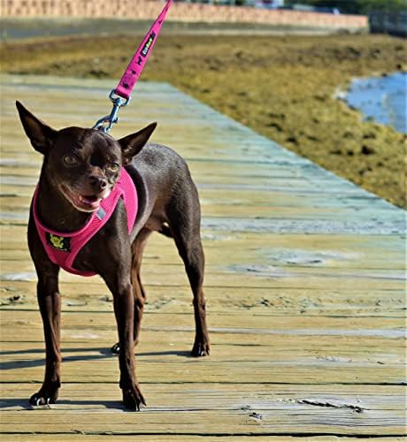 EcoBark Fully Adjustable Double Padded Step in Dog Harness, Medium, Pink - Image 5