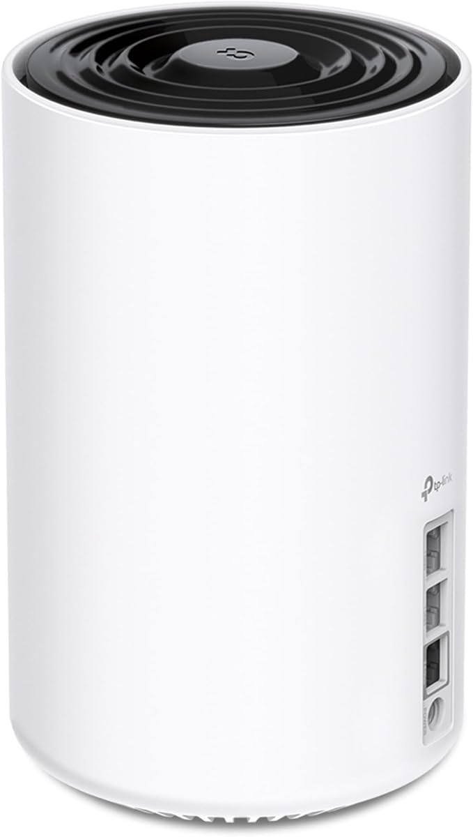 TP-Link Deco XE70 Pro AXE4900 Tri-Band WiFi 6E Mesh WiFi Router - 1 x 2.5bps WAN/LAN Port, 2 x 1 Gbps LAN Ports, 4.9 Gbps Wi-Fi 2,900 Sq. Ft Coverage, Connect up to 200 Devices, 1-Pack by TP-Link