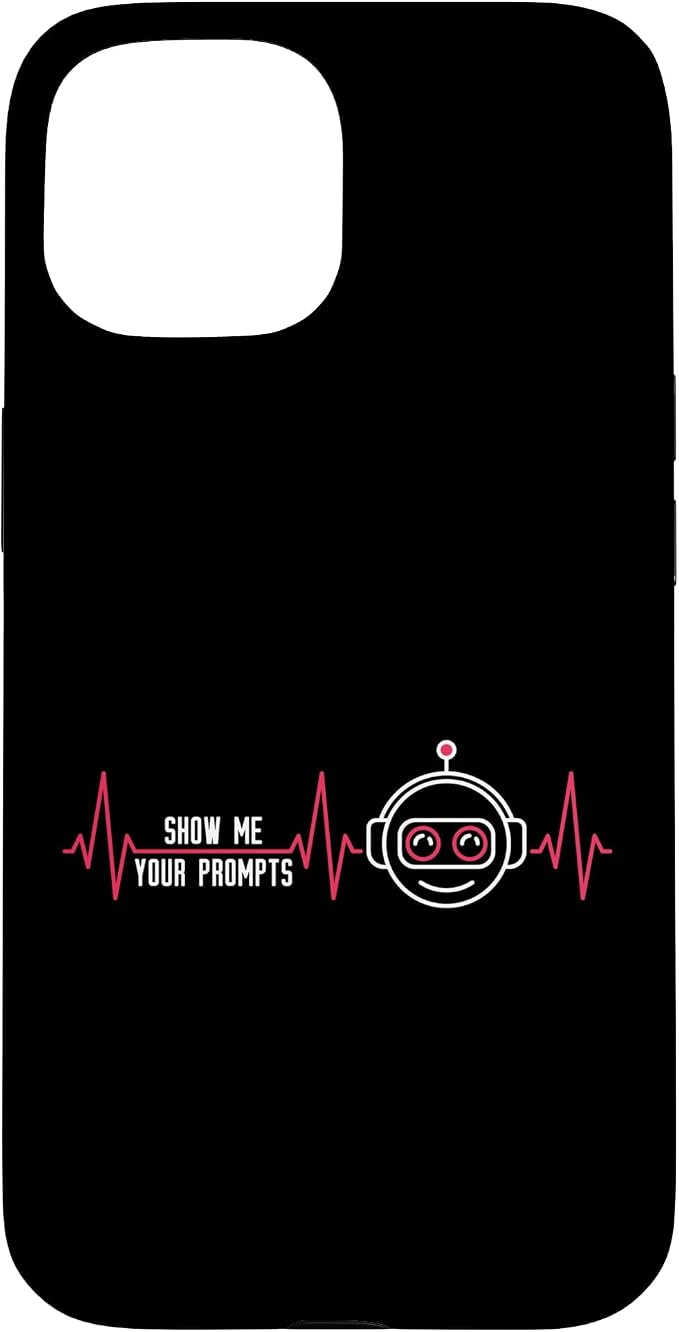 Show Me Your Prompts AI Artificial Intelligence Heartbeat Case for iPhone 15 by Unknown