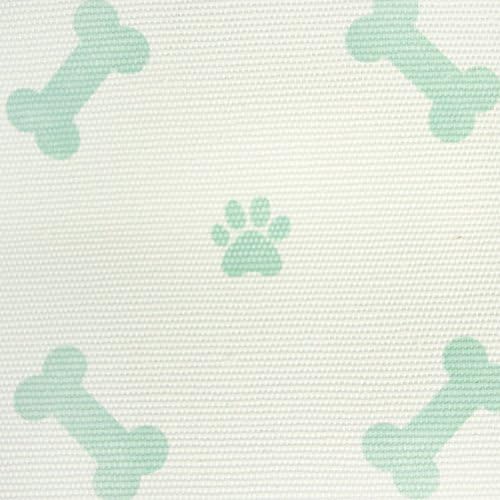Bone Dry Pet Storage Collection Paw and Bone Print, Small Rectangle, 14x8x9", Mint - Image 4