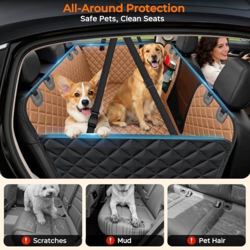 URPOWER Hard Bottom Dog Car Seat Cover, Back Seat Extender for Cars & SUVs - Image 4