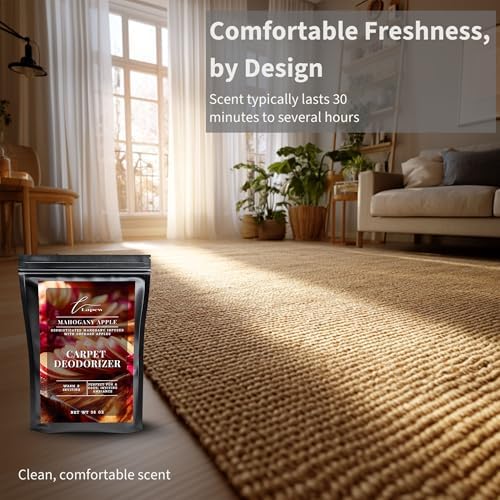 Lapew Mahogany Apple Carpet Deodorizer Powder - Pet Safe Freshener for Vacuuming | Scented Odor Eliminator for Home | 36 oz - Image 5