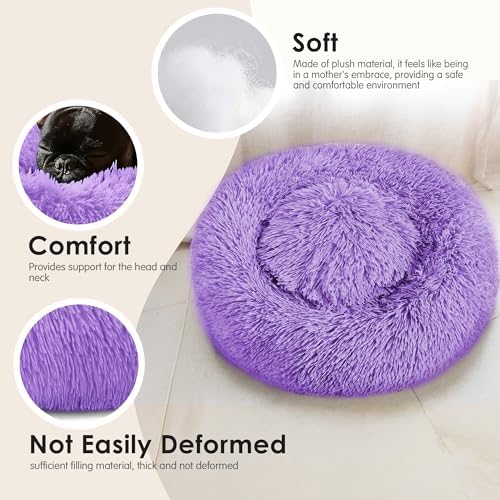Dog Beds Large Sized Dog and Cats, 32in Pet Beds for Large Pet (Purple) - Image 4