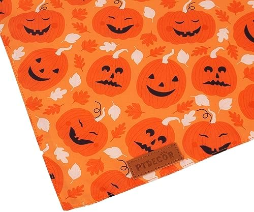PTDECOR Halloween Dog Bandana, 2PCS Ghost Pumpkin Dog Scarf, X-Large - Image 6