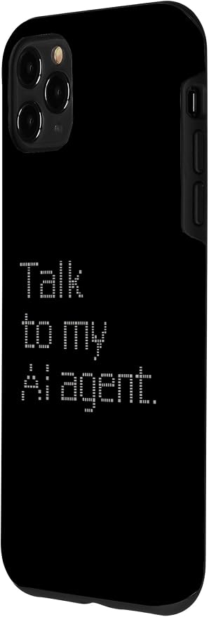 Talk to My AI Agent - Minimalist Tech Design Case for iPhone 11 Pro Max - Image 2
