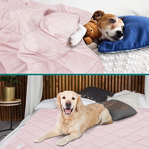 PetAmi Cooling Dog Blanket Lightweight Soft for Large Pet Cat, 60x80 Pink - Image 2