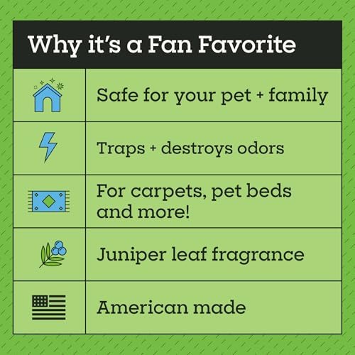 Pet Life Unlimited Carpet Deodorizer Powder, Strong Pet Odor Eliminator & Carpet Freshener, Plant-Based Juniper Leaf Scent, Pet_Safe, 16 Ounce (Pack of 6) - Image 3