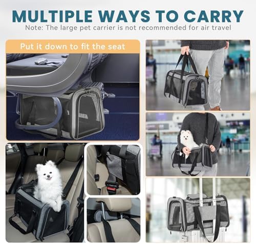 PETSFIT Large Cat Car Carrier,19 x 12 x 12 - Image 3