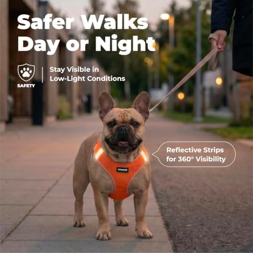 Voyager Step-in Air Dog Vest Harness - Orange, Small - Image 5