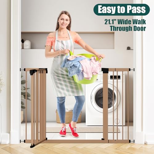 keny 29.7"-46" Baby Gate for Stairs, Auto Close Dog Gates for Doorways - Image 5