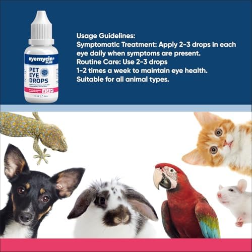 EYEMYCIN pet Eye Drops 1 fl oz Eye Drops for Dogs and Cats Vet-Recommended Dog Eye Infection Treatment to Soothe Infection Allergy,Relieve Dry Eyes Pink Eyes, Pet Tear Stain Cleaner Horses & Birds - Image 6