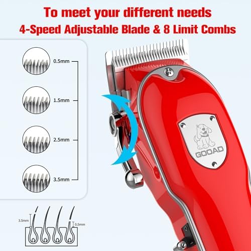 Dog Rechargeable Cordless Clippers for Grooming for Heavy Thick Hair&Coats - Image 2