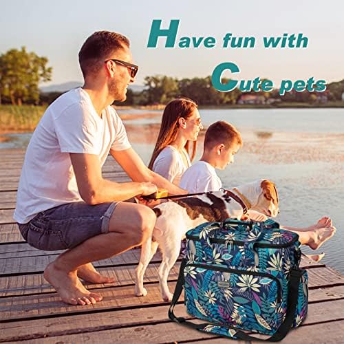 BAGLHER Dog Travel Bag, Pet Travel Bag (ALL Pet Travel Supplies), With 2 Pet Food Containers and 2 Collapsible Silicone Bowls; Essential Kits for Pet Travel Hawaii - Image 6