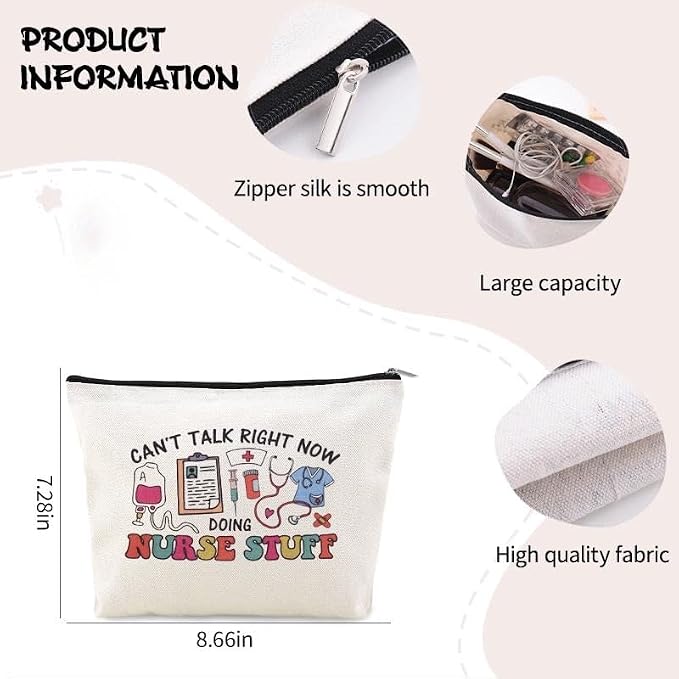 Nurse Stuff for Women Bag Nursing Pocket Pouch Nurse Accessories for Work Bag Nursing School Essentials for Girls Small Pencil Pouch for Nurses Day Appreciation Week Birthday Graduation Gift Bags Idea - Image 2