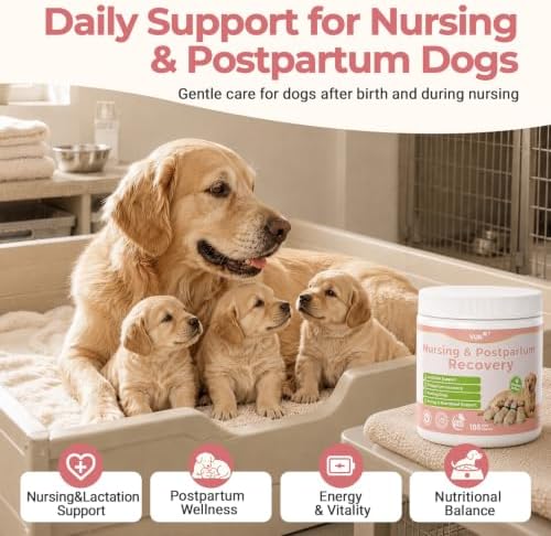VUN Lactation Support for Dogs,Dog Nursing Postpartum Chews - Image 2