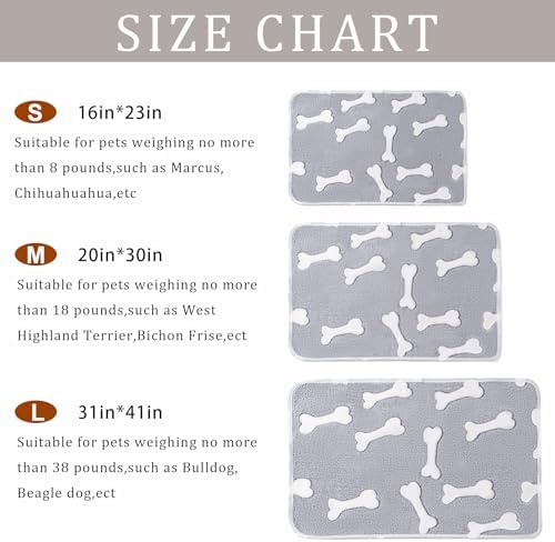 1 Pack 3 Blankets for Dog Puppy Cat (Small 23x16'', Star, Bone, Love) - Image 3