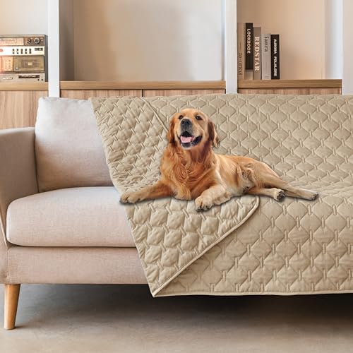 gogobunny Waterproof Dog Blankets for Large Dogs, Pet Bed Cover Breathable by gogobunny