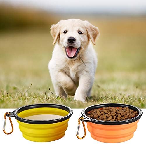 ME.FAN Collapsible Dog Bowl for Travel (12oz), 6 Pack - Image 6
