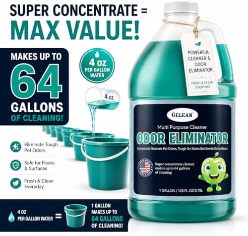 Multi Purpose Cleaner Pet Odor eliminator - pH Neutral - Strong Odor Floor Cleaner - Pet Odor Eliminator for Home - Best Scent Remover for Cat and Dog Pee All Purpose Cleaner 1 gallon (Sky Breeze) - Image 4