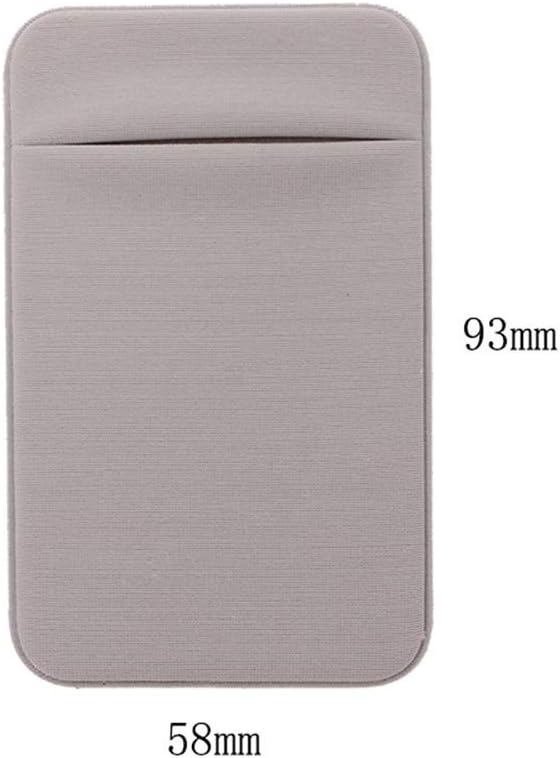 Slim Credit Card Holder for Back of Cell Phone, Stretchy Ultra Lycra 3M Self Adhesive Phone Pocket Stick On Wallet for ID Credit Card Pocket for iPhone Android Galaxy (Gray+White+Black) - Image 2