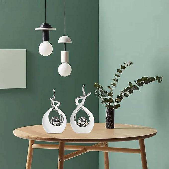 Norrclp Home Decor Modern Abstract Art Ceramic Statue Table Decorations for Dining Room Living Room Office Centerpiece - Image 4