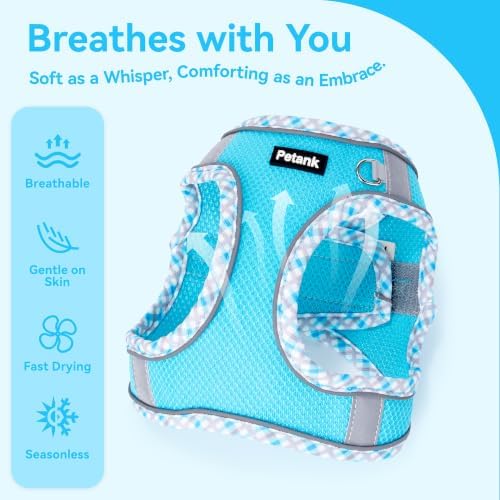 Petank Step in Dog Harness No Pull and Leash for Small Medium Dogs Cats. - Image 3
