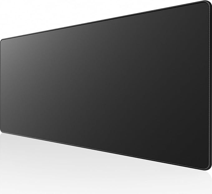 KTRIO Large Gaming Mouse Pad Desk Mat for Gamer, 31.5" x 11.8", Black, XL | Extended Size Design, Superior Micro-Weave Cloth, Non-Slip Rubber Base, Durable Stitched Edges, Water-Resistant Coating by KTRIO