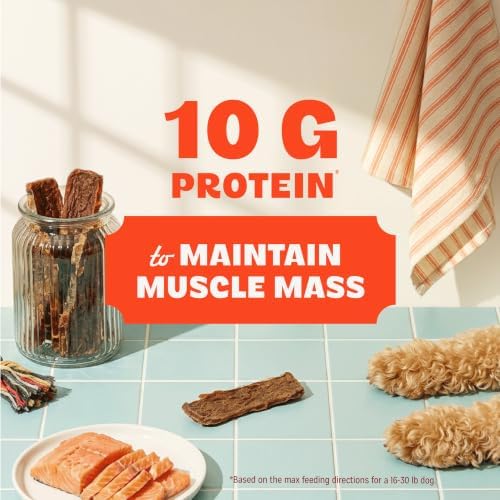 Pur Luv Salmon Jerky Dog Treats, Soft and Chewy, 10g Protein - Image 2