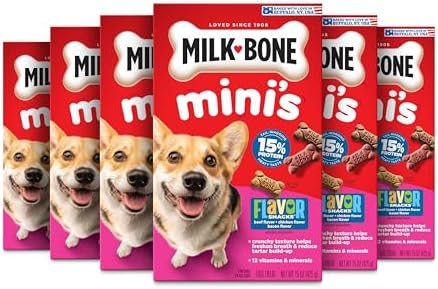 Milk-Bone Mini's Flavor Snacks Dog Biscuits, 15 oz Boxes by Milk-BoneDogTreats
