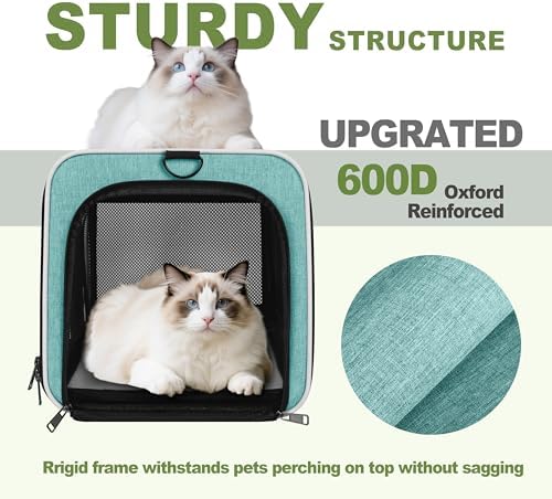 GAPZER Cat Carrier 18"x11"x11" TSA Approved Ventilated Pet Air Travel Cage - Image 4