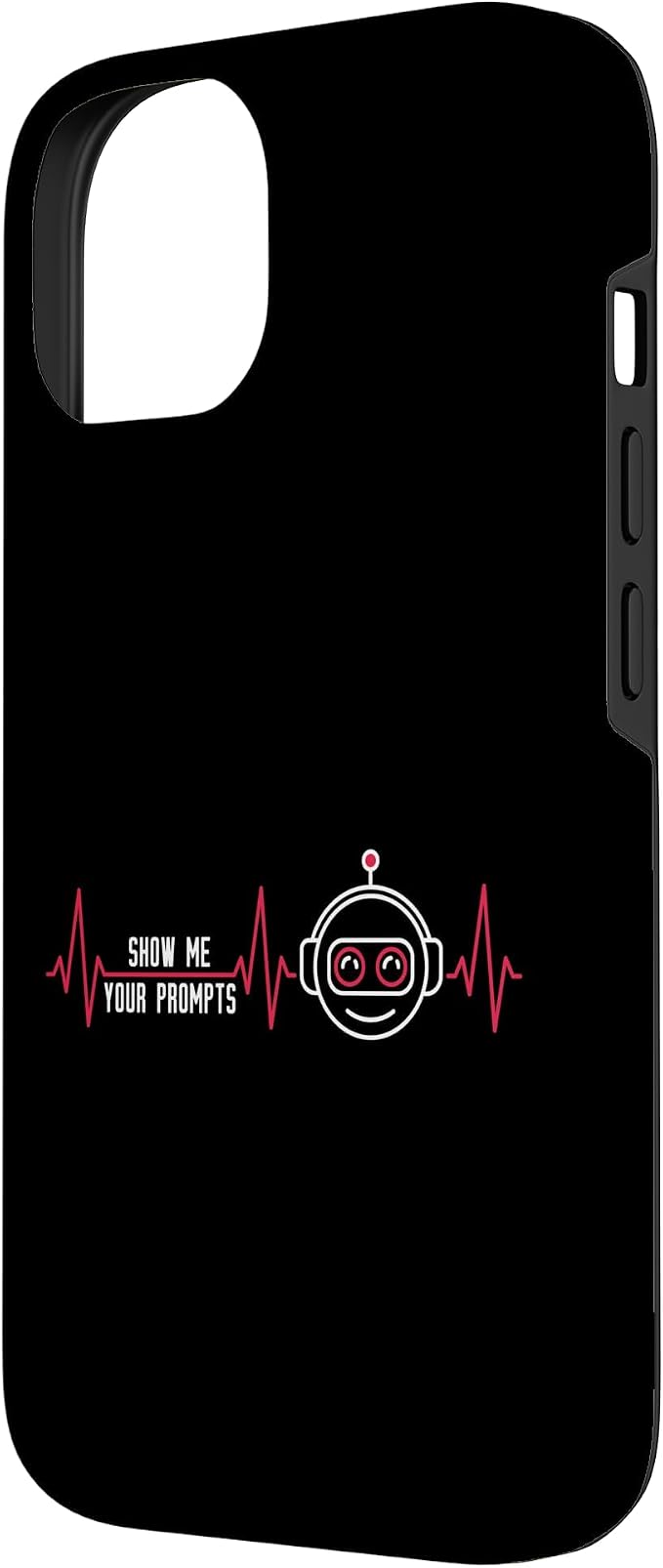 Show Me Your Prompts AI Artificial Intelligence Heartbeat Case for iPhone 14 - Image 2