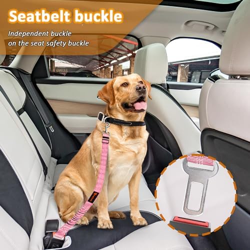 Laqibak Removable Dog Seat Belt Harness for Car, 3 in 1 Pet Seatbelt Leash - Image 3