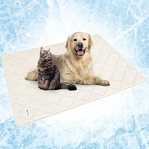 PetAmi Cooling Dog Blanket Lightweight Soft for Large Pet Cat, 40x60 Beige - Image 7