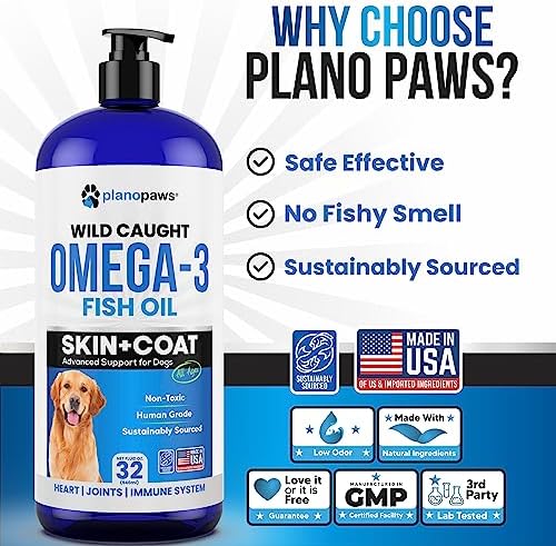Omega 3 Fish Oil for Dogs - Supports Shedding and Itching, Skin and Coat - Image 3