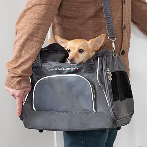 Sherpa American Airlines Travel Pet Carrier, Airline Approved & Guaranteed On Board - Charcoal Gray, Medium - Image 2