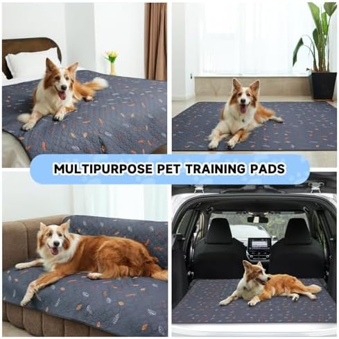 Sunheir Washable Pee Pads for Dogs 72"x72", Extra Large Reusable Puppy Pads Pet Training Pads for Dog Playpen, Waterproof Pee Pads for Puppy Playpen, Whelping Pad, Dog Playpen Indoor - Pink - Image 6
