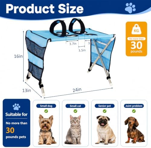 Dog Grooming Hammock for Small Pets with Stand, Dog Shower Hammock - Image 3
