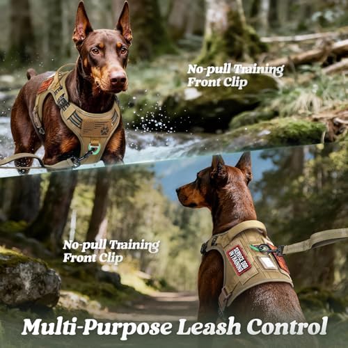rabbitgoo Tactical Dog Harness for Large Dogs, No Pull Service Pet Vest - Image 3