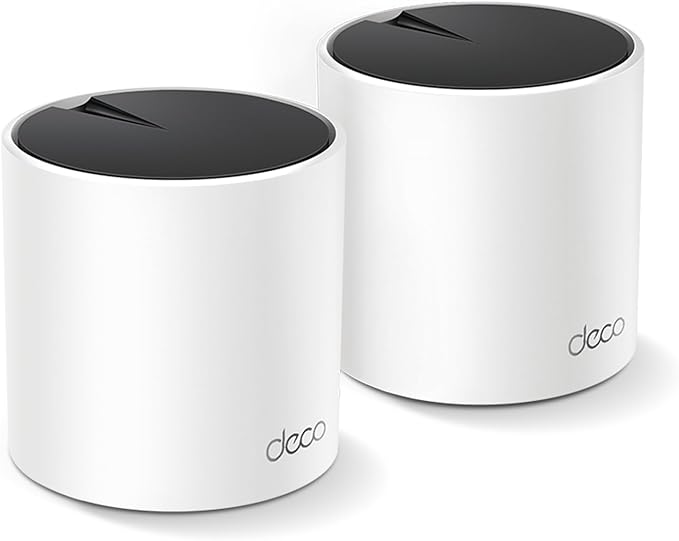 TP-Link Deco X55 AX3000 WiFi 6 Mesh System - Covers up to 4500 Sq.Ft, Replaces Wireless Router and Extender, 3 Gigabit Ports per Unit, Supports Ethernet Backhaul, Deco X55(2-Pack) by TP-Link