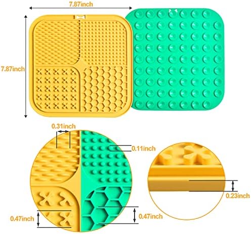 LUKITO Premium Silicone Licking Mat for Dogs & Cats, 77 Suction Cups, Slow Feeder, Boredom Reducer, Anxiety Relief, Dishwasher Safe, Food Grade - Image 3