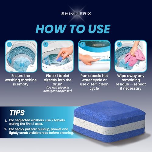 Washing Machine Cleaner Pro Tablets for Pet Owners, 14 Pack, Front/Top Load - Image 5
