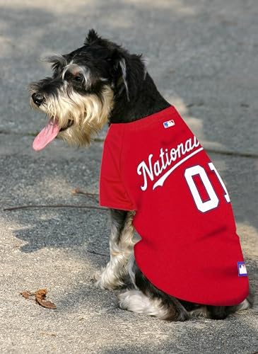 Official MLB Washington Nationals Pet Jersey for Dogs & Cats, Size Medium - Stylish Baseball Jersey for Your Furry Fan- Show Off Team Spirit with The Perfect Fan Apparel Gear for Pet, Dog & Cat - Image 4