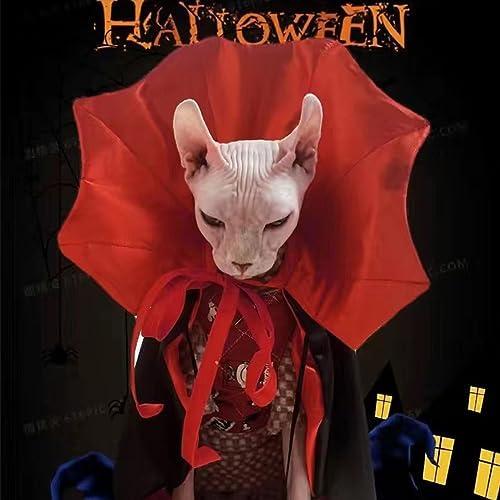 Pet Halloween Vampire Baron Cloak, Festival Cosplay Robe, Pet Halloween Costume Clothes Suit for Medium and Large Cats and Dogs - Image 7