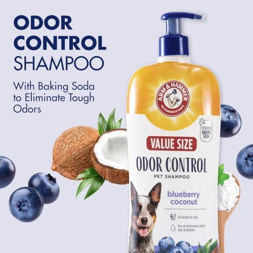 Arm & Hammer Odor Control Dog Shampoo, Blueberry Coconut, 32 Fl Oz - Image 2