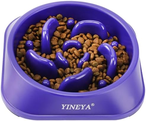 YINEYA Slow Feeder Dog Bowls, Pet Supplies That Slow Down Eating, Pet Food Bowls, Maze Dog Puzzle Feeder for Medium Breed by YINEYA