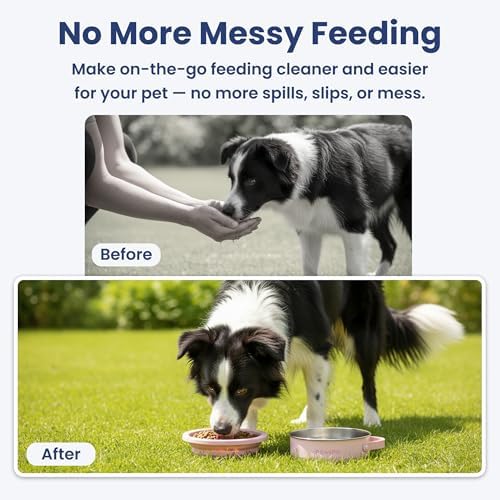PawsPik 2-in-1 Travel Dog & Cat Bowl – Collapsible BPA-Free Silicone - Image 5